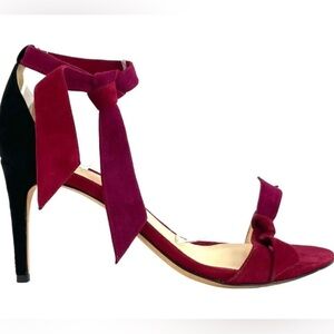 Alexandre Birman Clarita Suede Ankle Wrap teo tone Sandals Size 40 (US9)